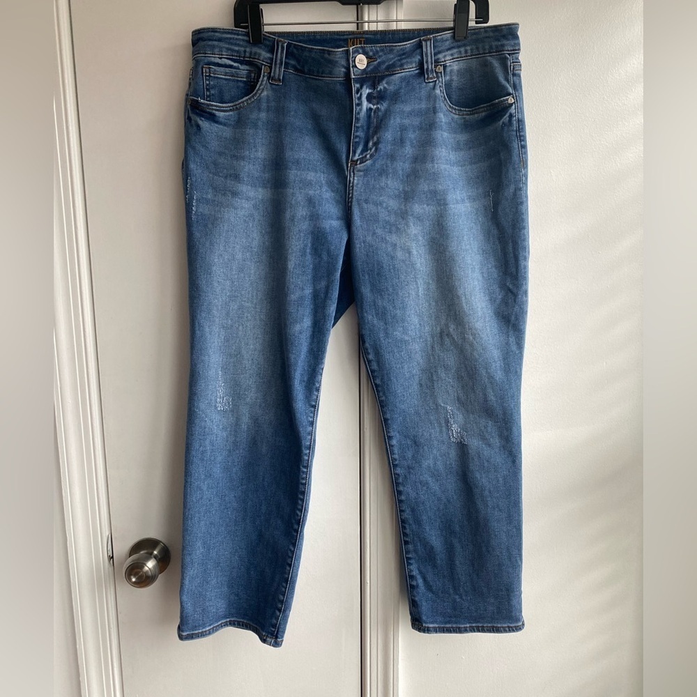 KUT From the Kloth Crop Skinny Boyfriend Jeans Size 16